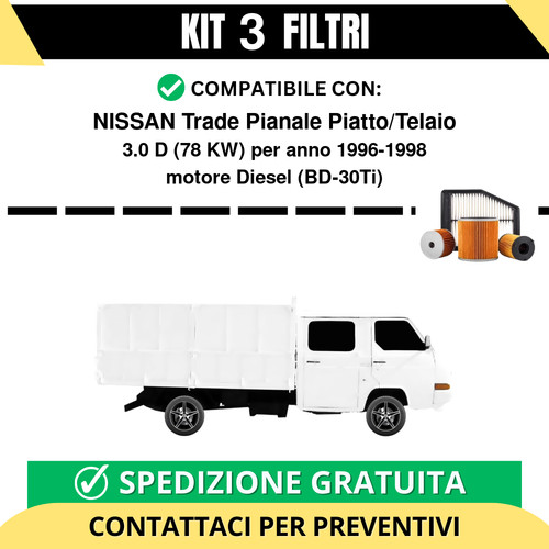 Kit filtri tagliando - 3, per