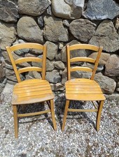 Vecchia sedia legno coppia - legno,