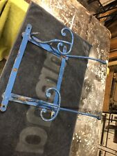 VECCHIO ATTACCAPANNI IN FERRO BATTUTO PIENO