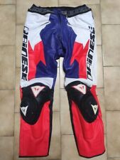 Pantaloni Dainese da moto, tg 54, ottime condizioni, colore bianco rosso blu