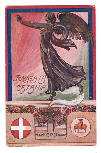 Cartolina reggimentale brigata - cartolina,