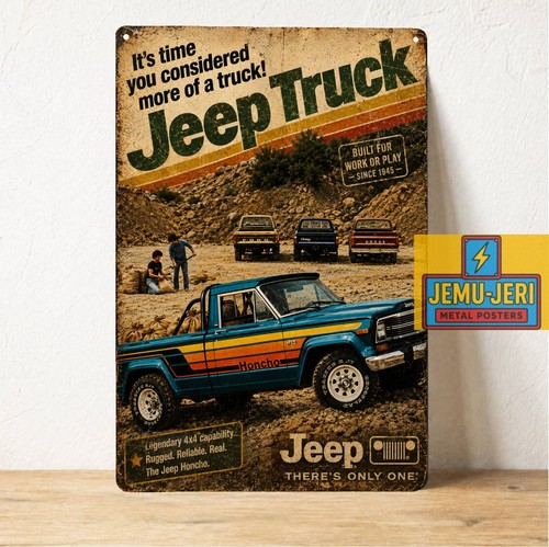 Insegna latta metallo pickup - insegna,