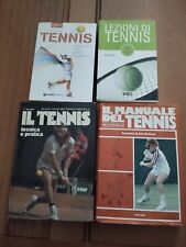 TENNIS LOTTO 4 LIBRI TENNIS TENNISTI MANUALE DEL TENNIS LEZIONI DI TENNIS
