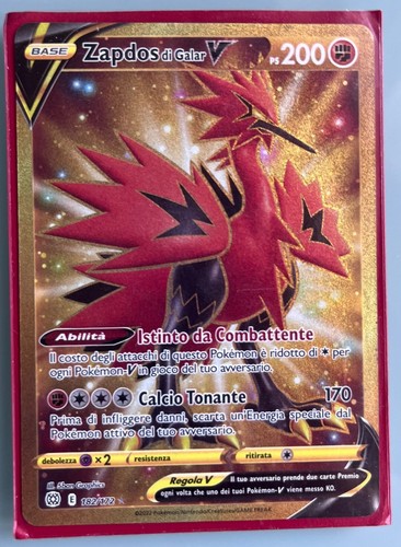 Carta pokemon zapdos - zapdos, galar