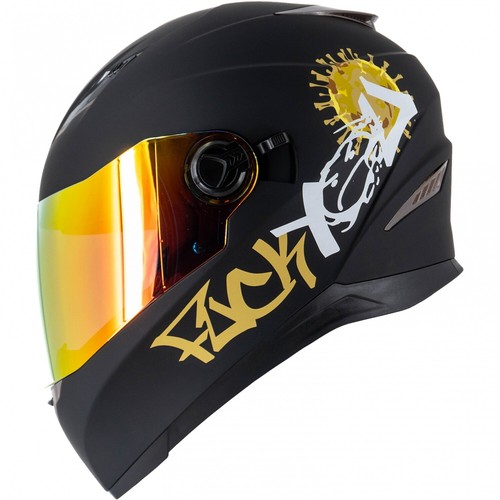 Casco moto sting you giallo - moto,