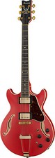 Ibanez chitarra semiacustica AMH90-CRF Cherry Red Flat 4/4
