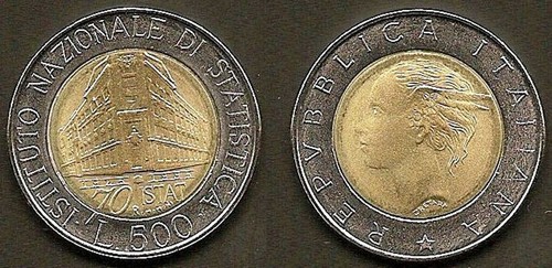 Italia italy 1996 500 lire - -,