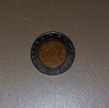 moneta da 500 lire bicolore italiana del 1 perfetta collezionismo old antico