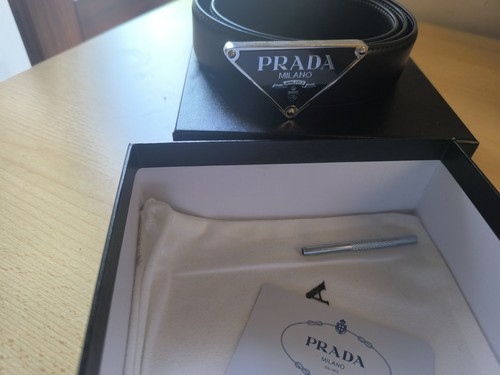 Cintura prada pelle saffiano - cintura,