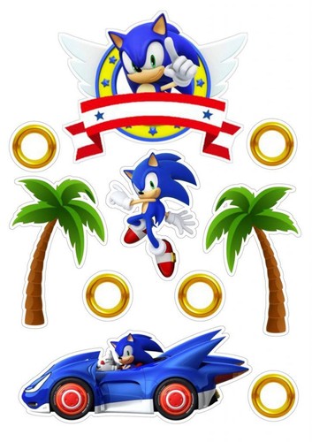 Sonic riccio blu commestibile - riccio,