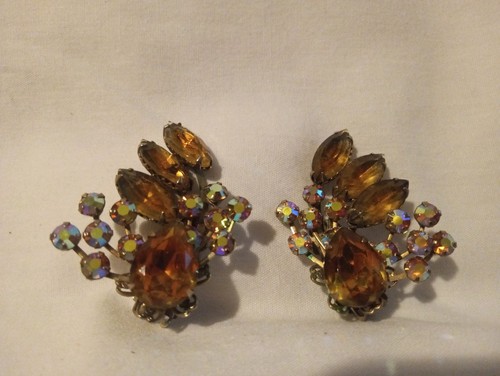 Orecchini vintage con clip - , in
