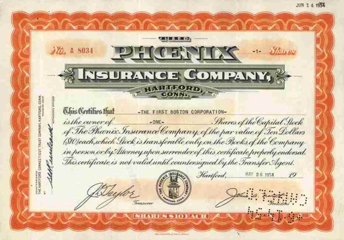 Phoenix insurance 1954 - co.,