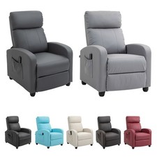 HOMCOM Poltrona Massaggiante e Telecomando 8 Programmi Reclinazione Poggiapiedi