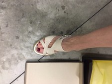 sandali zoccoli Alberto Guardiani con zeppa n.40 bianco