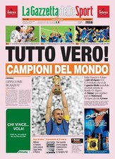 TRIS gazzetta dello sport 3 pezzi: mondiali 2006 - olimpiadi - europeo Italia