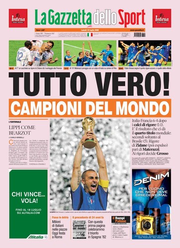 Tris gazzetta dello - gazzetta, sport