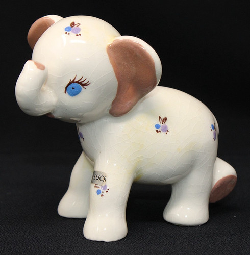 Elefante ceramica vintage - elefante,