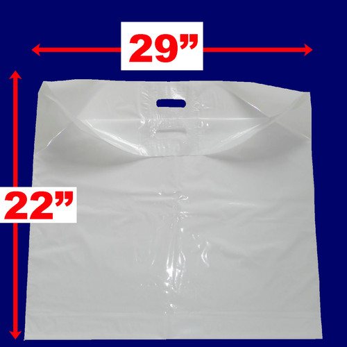 Borsa porta plastica bianca