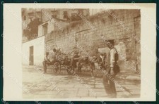 Napoli Città Mestieri Venditore Ambulante Carretto Foto cartolina MX6585