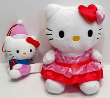 Lotto 2 Peluche Hello Kitty Sanrio