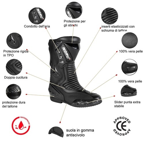 Aspidex moto scooter stivale - aspidex,