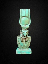 Statua Khnum Ram Turchese -