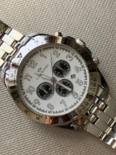 LORENZ cronografo al quarzo - dial panda - full set - cassa 44mm - come nuovo