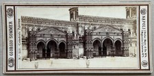 Italia Palermo Cattedrale Facciata C1865 Foto Stereo Vintage Albumina §511
