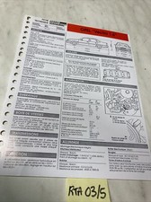 Scheda Tecnica Automobile Opel Vectra 1.6 Gl GLS Edizione 1990 RTA