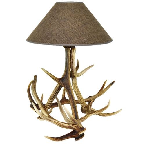 Lampada con vere corna - , di