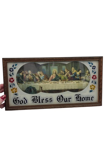 Quadro vintage dio benedica - vintage,
