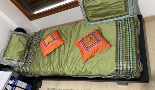 Letto singolo legno modello - letto,