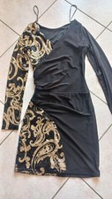 ABITO  TAGLIA XS PAILLETS NUOVO ELASTICIZZATO NERO/ORO