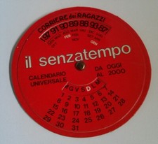 IL SENZATEMPO, CALENDARIO gadget CORRIERE DEI RAGAZZI, 1974 