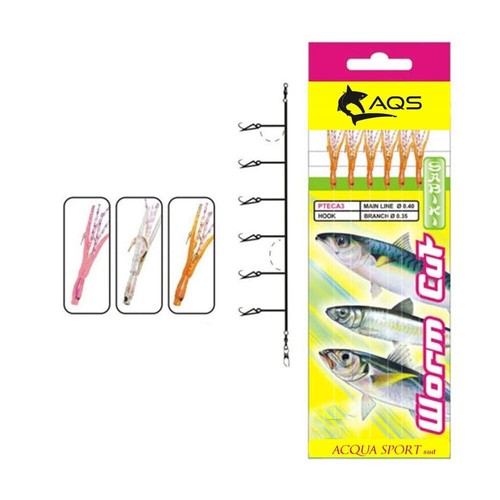 Aqs worm cut sabiki - worm,