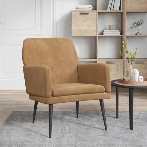 Vidaxl poltrona marrone - poltrona,