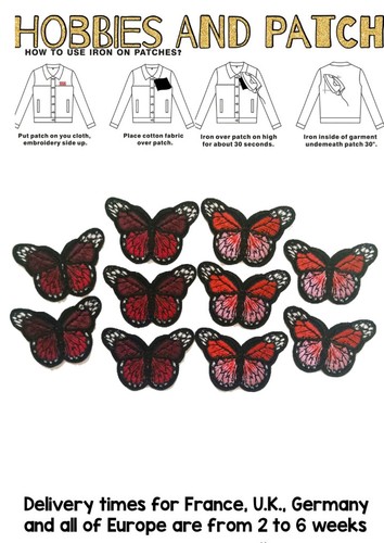 Lotto patch farfalle iron - 10,