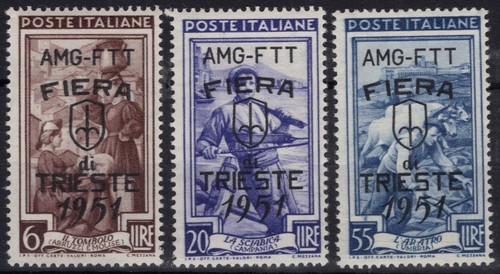 Trieste zona 1951 fiera di - trieste,
