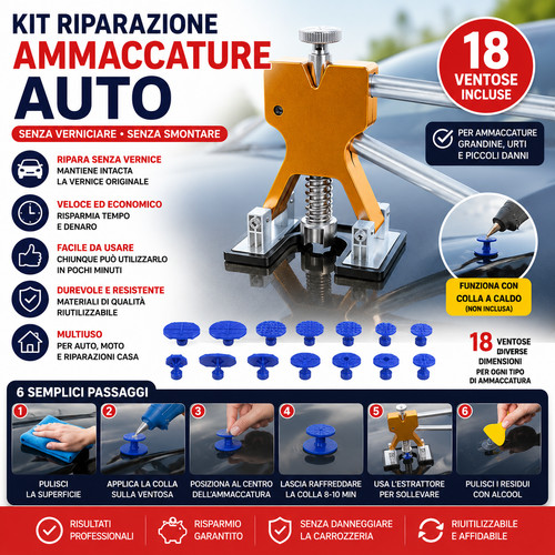 Kit riparazione ammaccature - riparazione,