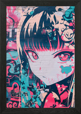 Quadro Anime Graffiti Murale