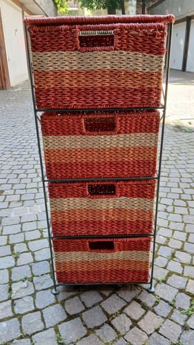 Cassettiera vimini cassetti - 4,