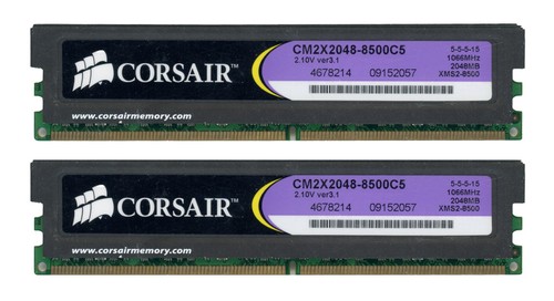 Corsair 4gb 2x2gb ddr2 - 4gb,