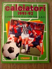 ALBUM FIGURINE CALCIATORI PANINI 1991-92 COMPLETO EDICOLA