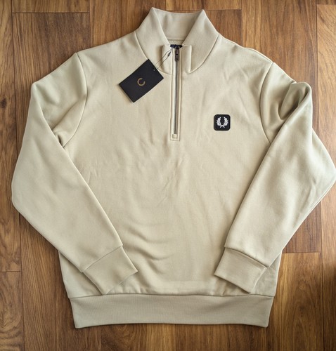 Felpa mezza zip uomo fred - mezza,