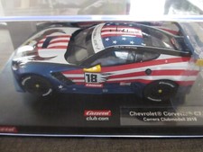 Carrera 124 Slotcar Chevrolet Corvette C7.R stelle e strisce American Eagle confezione originale