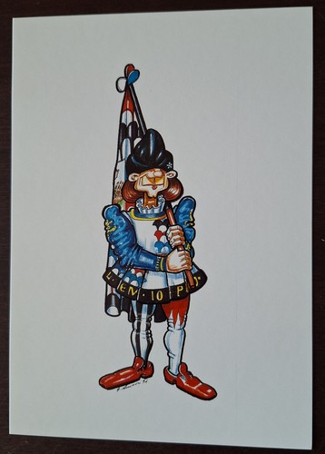 Cartolina alfiere contrada - cartolina,