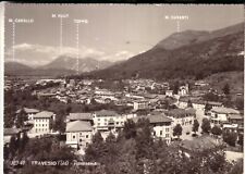 CARTOLINA  TRAVESIO B/N  VIAGGIATA  PANORAMA   REGALO