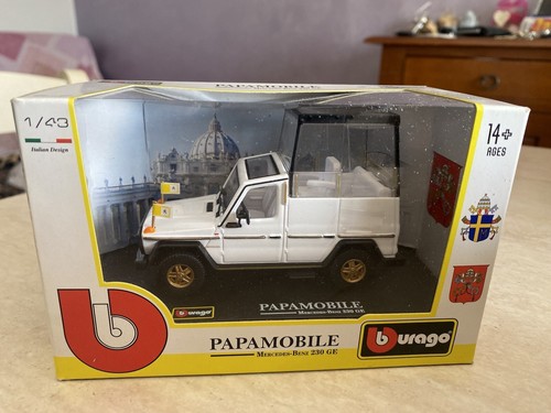 Modellino burago papamobile - modellino,