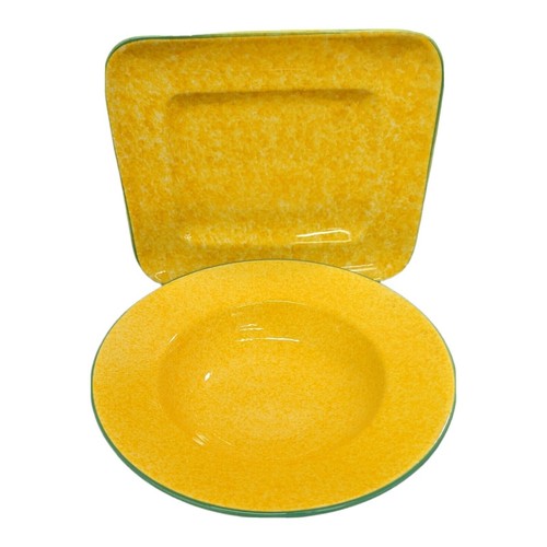 Set piatti portata gialli - da,