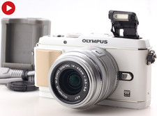 OLYMPUS PEN E-P3 corpo bianco obiettivo 14-42 mm F3.5-5.6 GIAPPONE [Quasi...